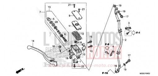 FR. BRAKE MASTER CYLINDER (NC700S) NC700SD de 2013